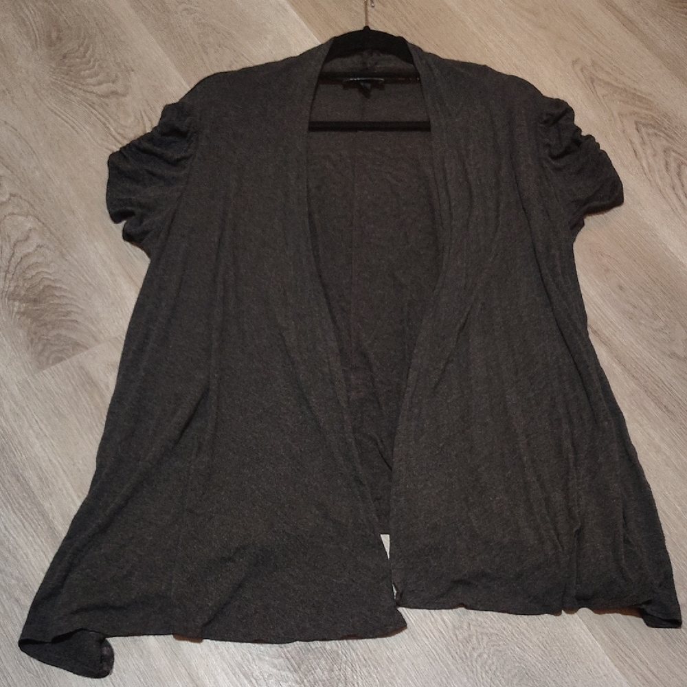 5 For $10👋🏾AB Studio Charcoal Open-Front Cardigan